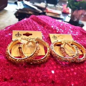 Crystal Earrings two sets